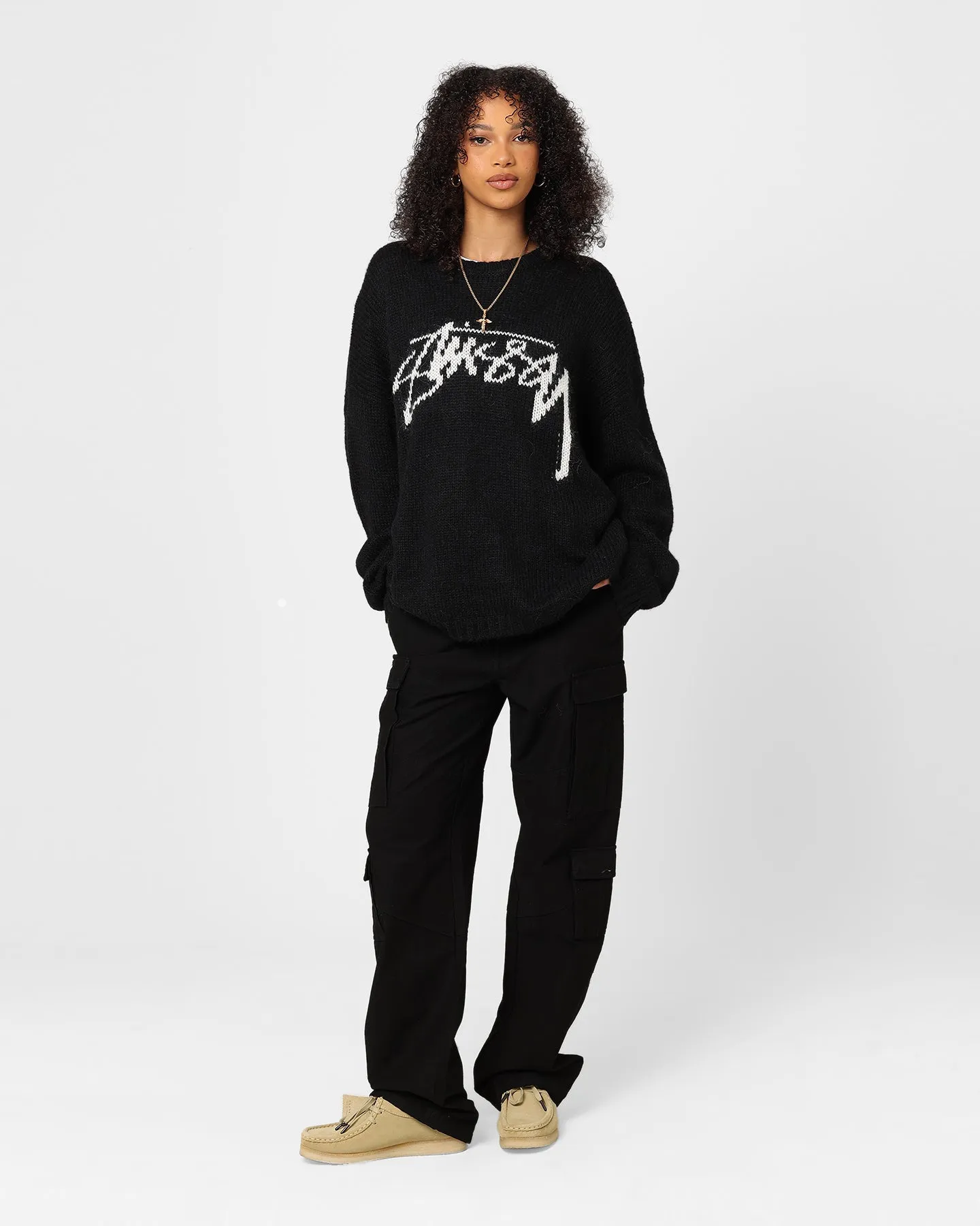 Stussy Women's Surplus Cargo Pants Black