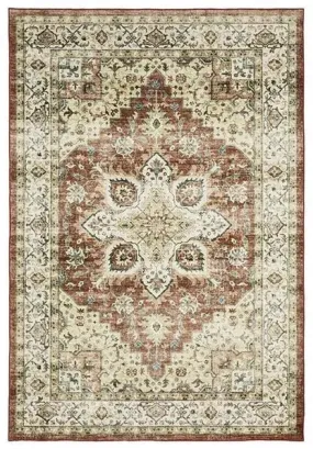 Sumter SUM01 Red/Ivory Rug