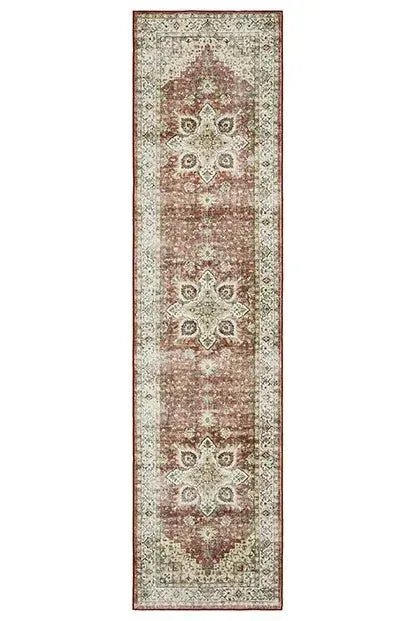 Sumter SUM01 Red/Ivory Rug