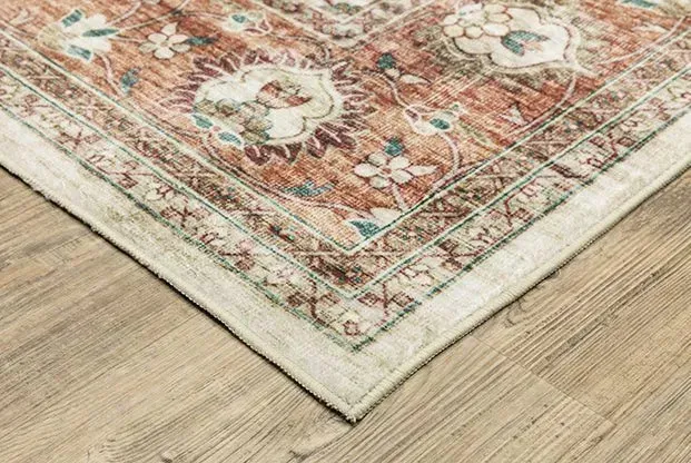 Sumter SUM03 Ivory/Rust Rug