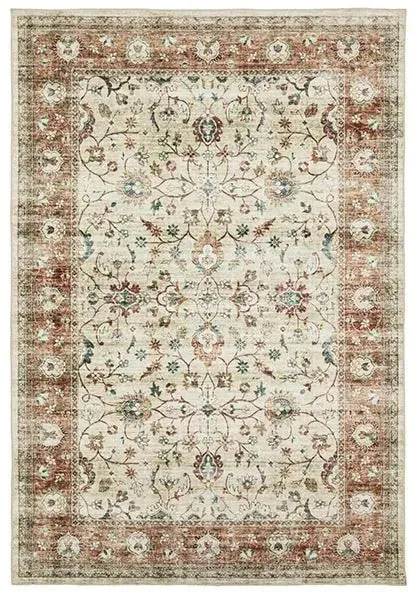 Sumter SUM03 Ivory/Rust Rug