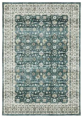 Sumter SUM08 Teal/Ivory Rug