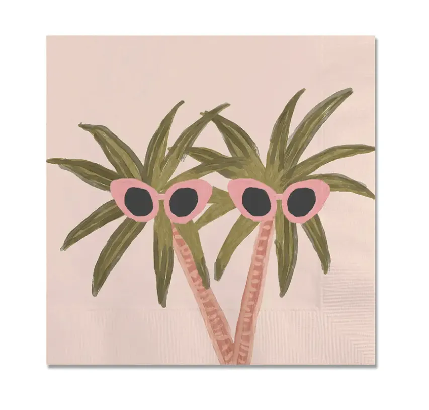 Sunny Palms Beverage Napkin