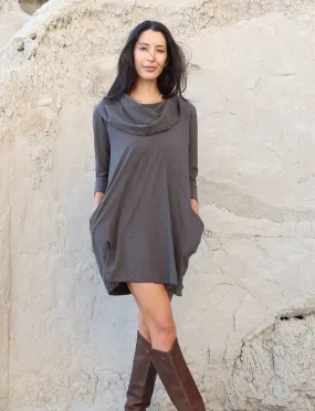 Super Cowl Origami Short Dress