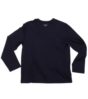 Super Fine Cotton/Spandex Long Sleeve - Midnight