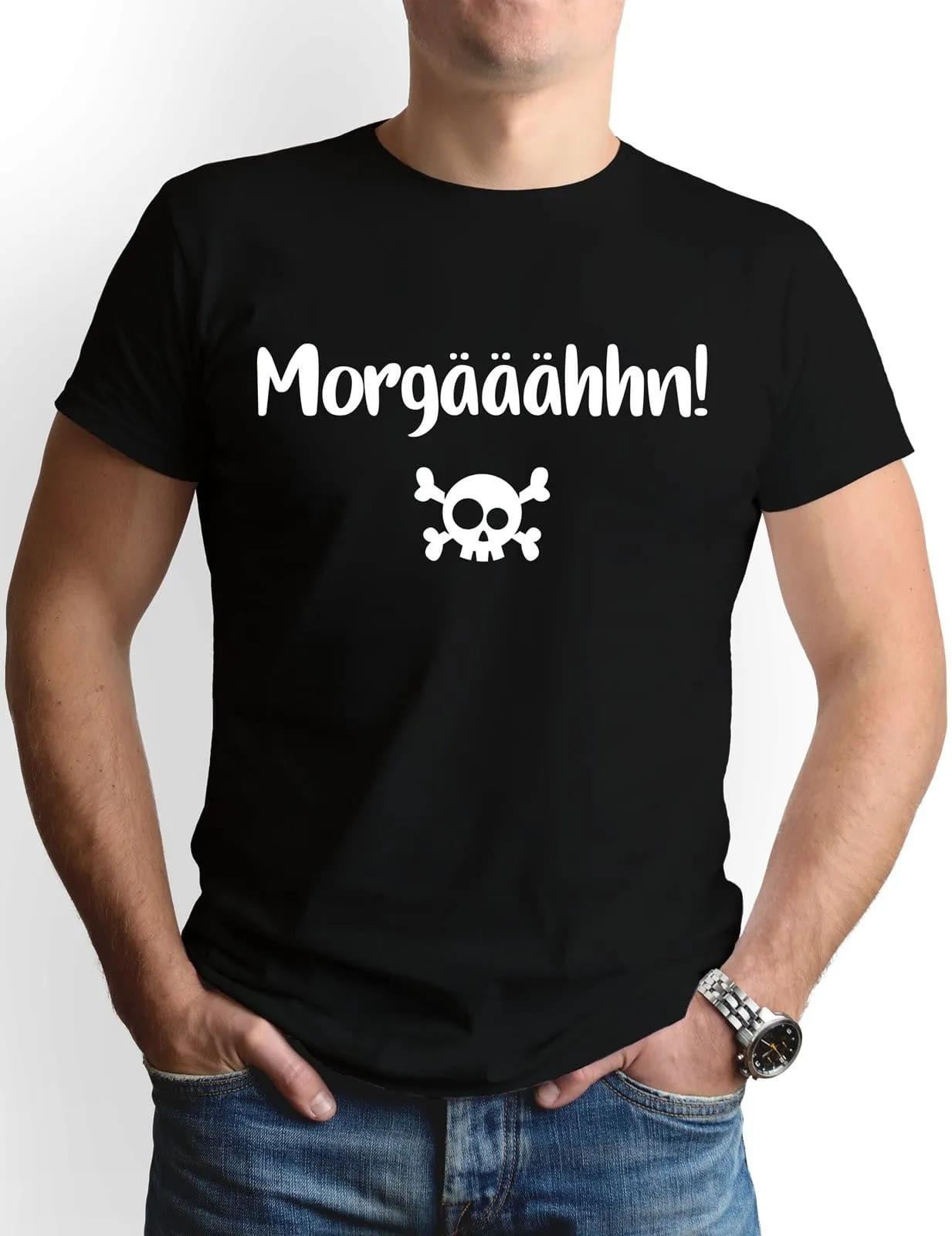 T-Shirt Herren - Morgääähhn! Totenkopf