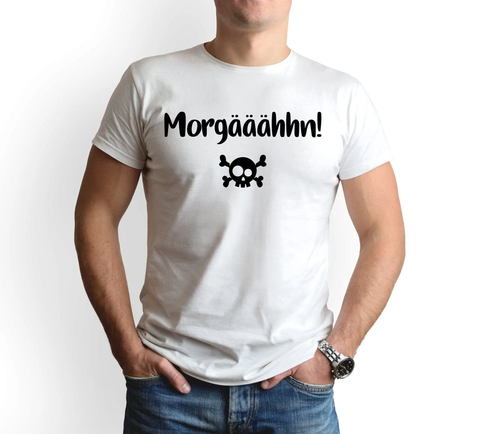 T-Shirt Herren - Morgääähhn! Totenkopf