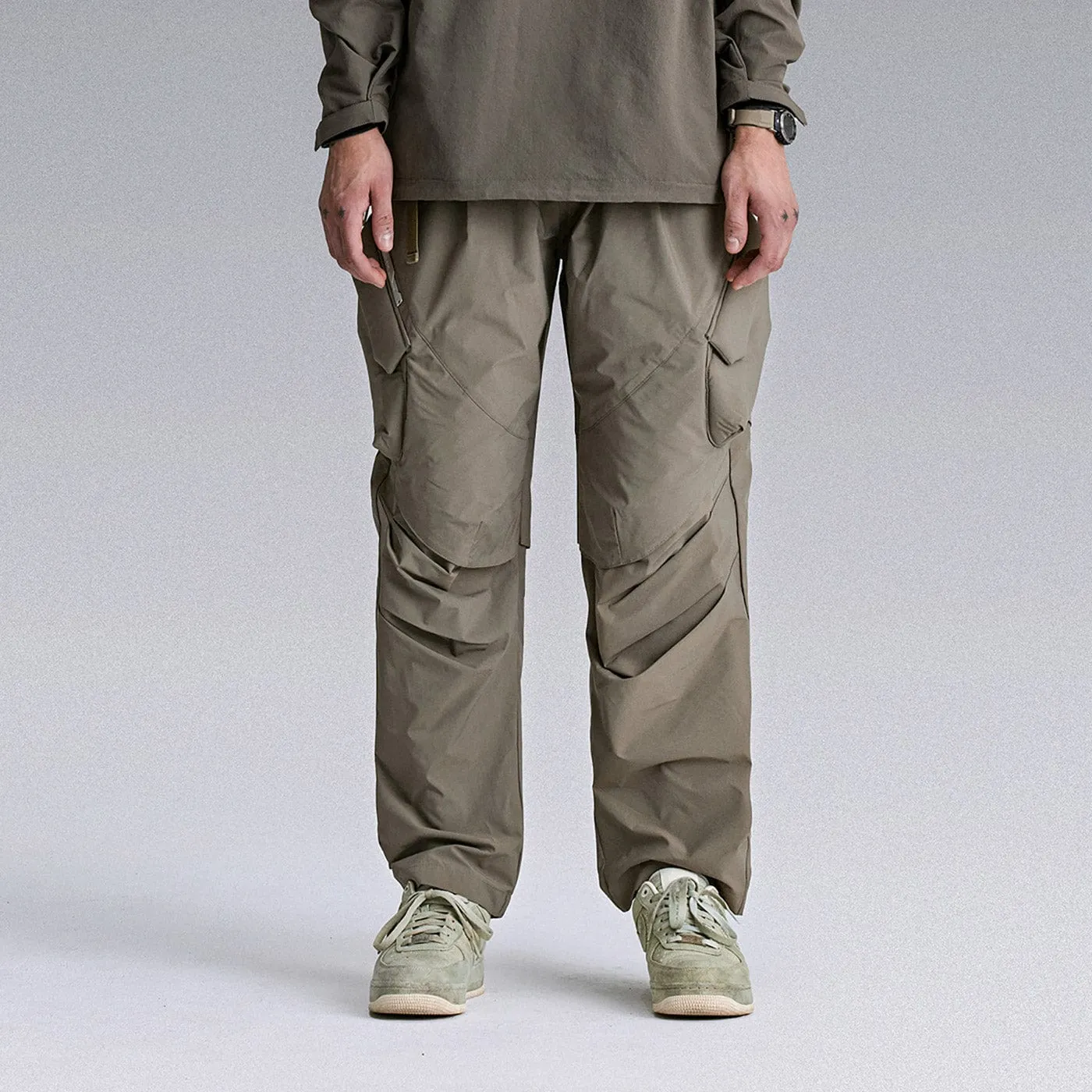 Tactical Cargo Crinkled Pants