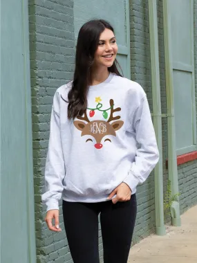 Tangled Rudolph Sweatshirt - Grey