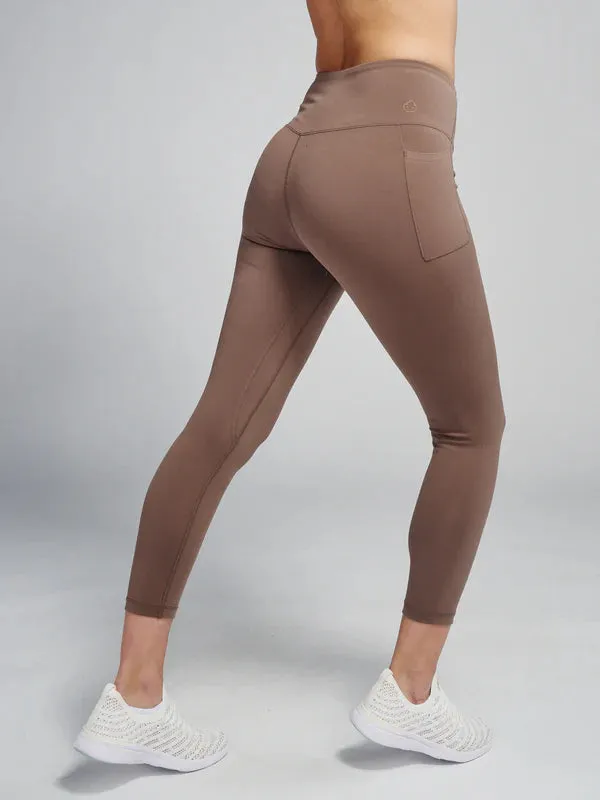 Tasc W SculpTive Pocket 7/8 Leggings COFFEE