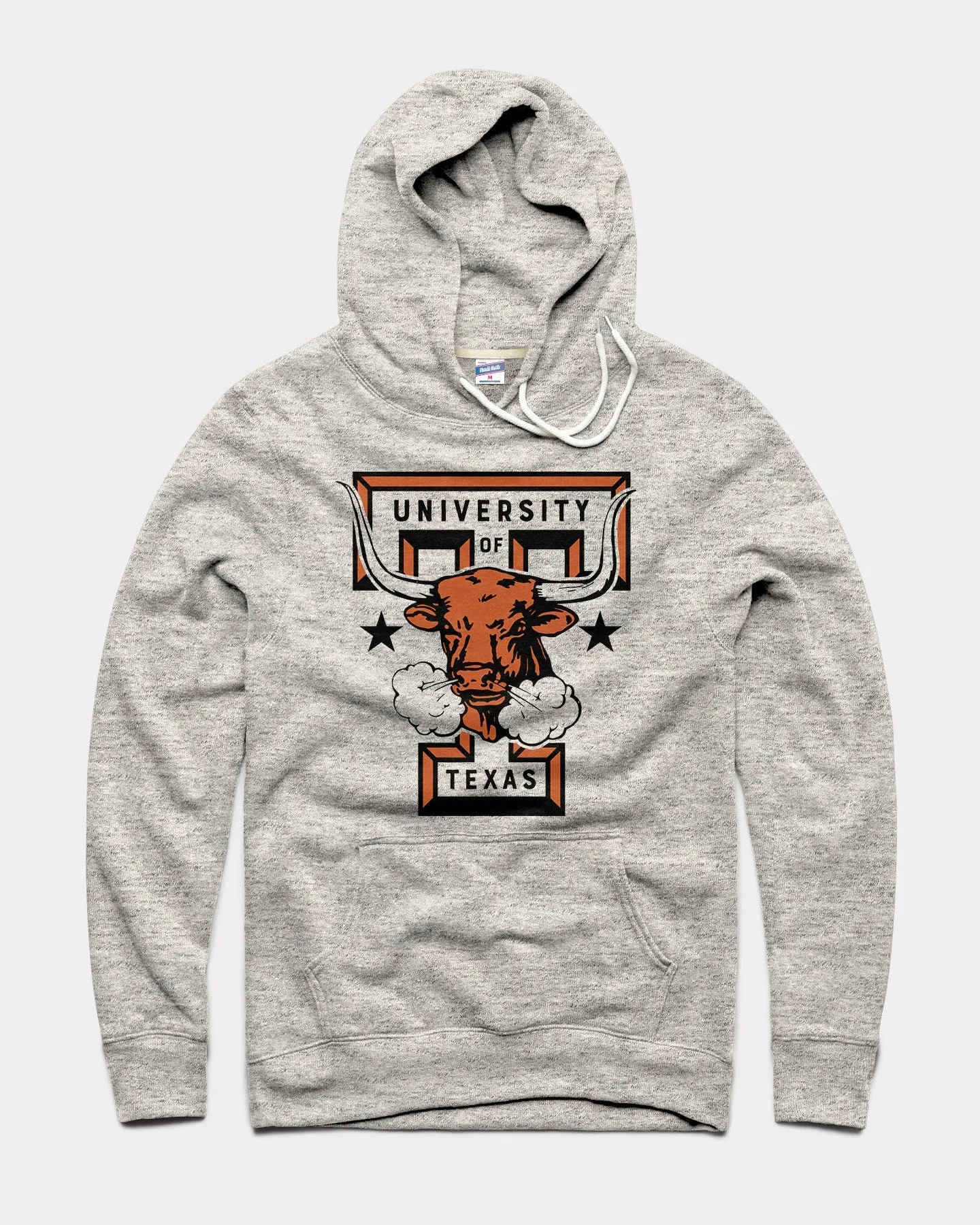 Texas Longhorns Monogram Athletic Grey Hoodie