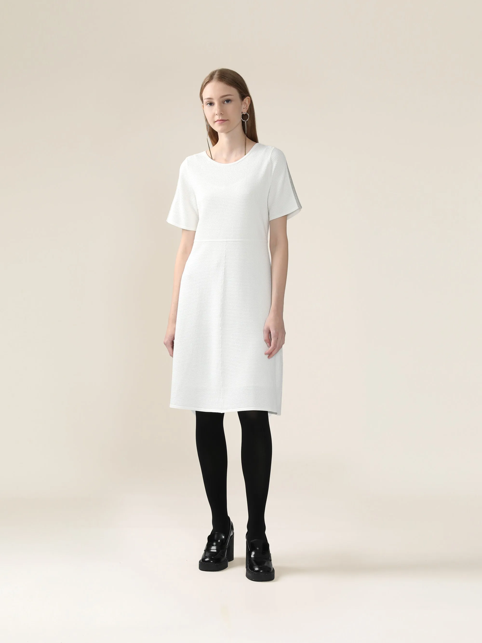 Textual Knit Dress