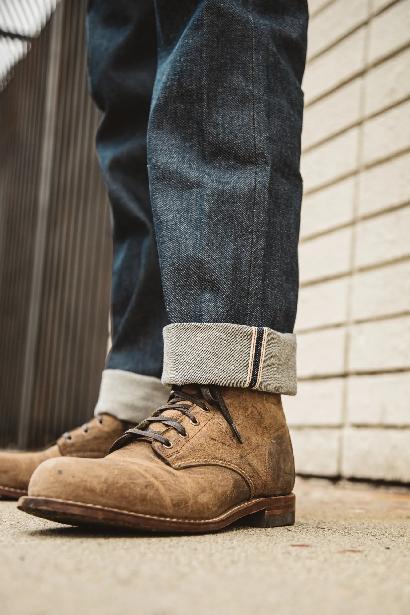 The Hammer Straight Natural Slub Indigo - Raw 12.5oz Selvedge