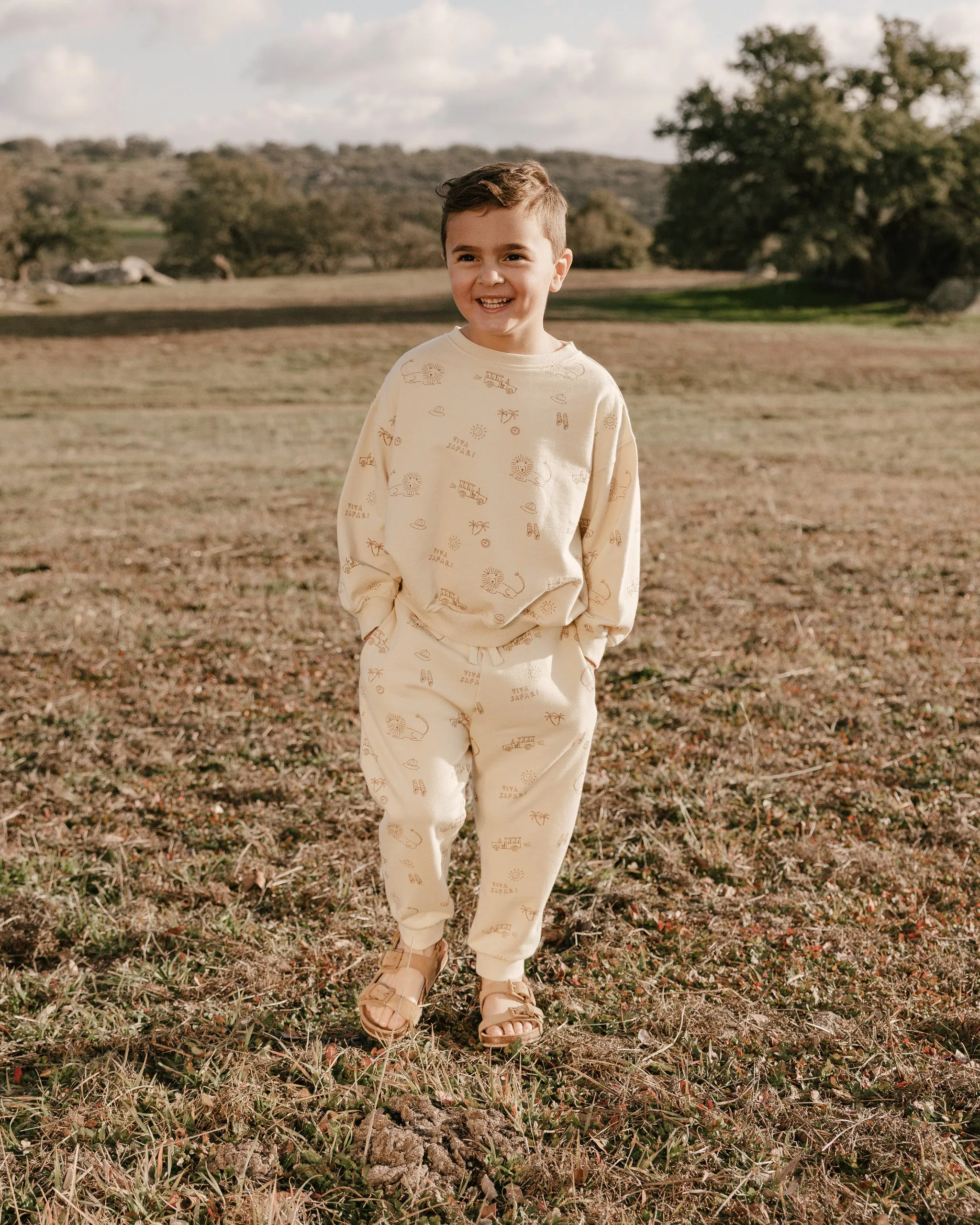 The Relaxed Sweatshirt by Rylee & Cru - Viva Safari - KIDS