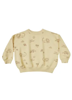 The Relaxed Sweatshirt by Rylee & Cru - Viva Safari - KIDS