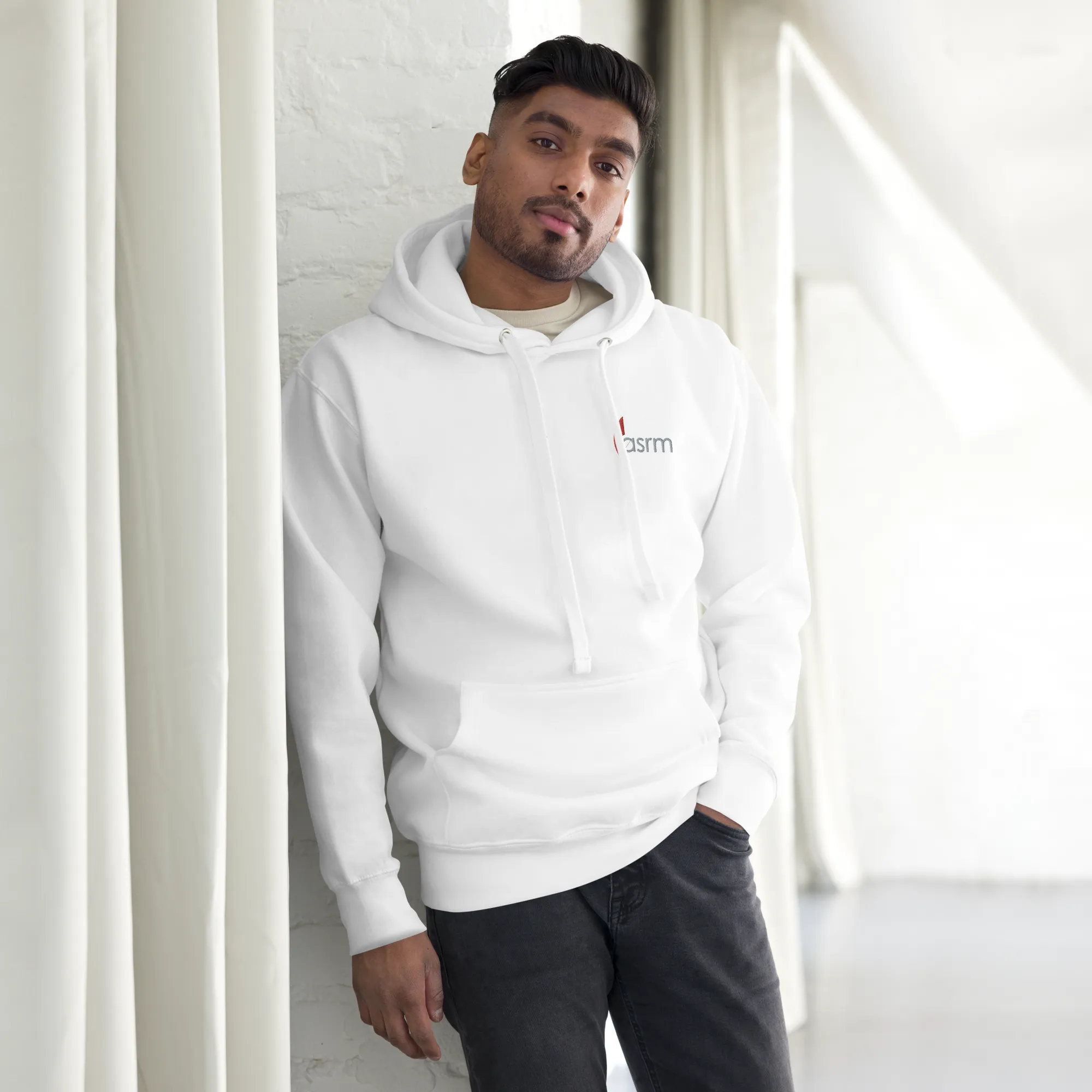 Thick ASRM Logo Embroidered Hoodie