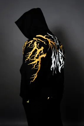 THUNDER STORM HOODIE (BLACK YELLOW)