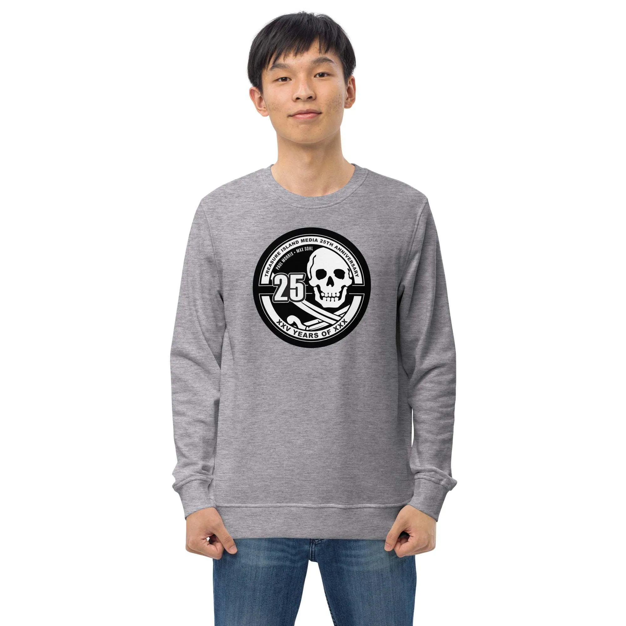 Tim 25th Anniversary Organic Crew Neck Pullover Sweatshirt