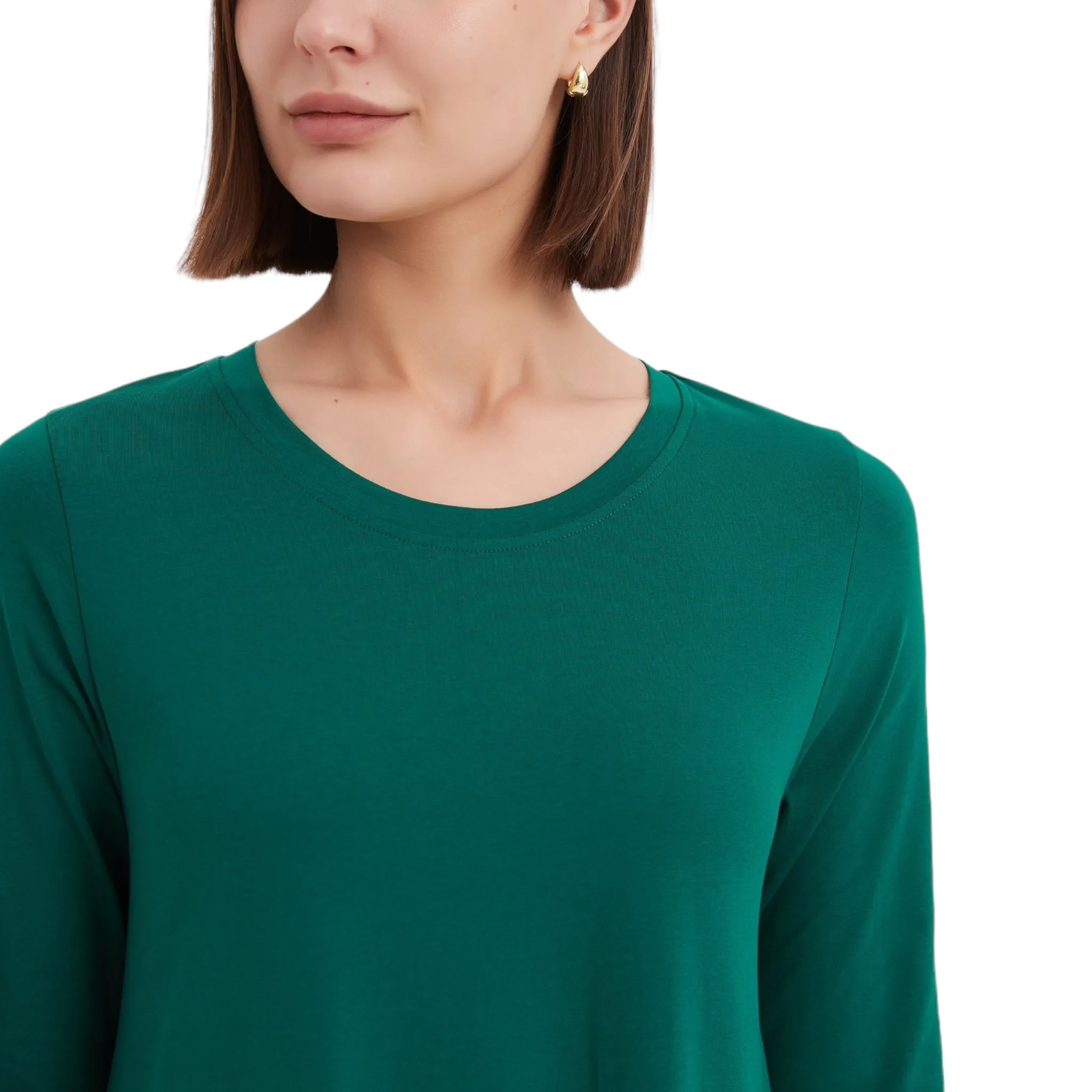 Tirelli Ovoid Jersey Dress Emerald Green