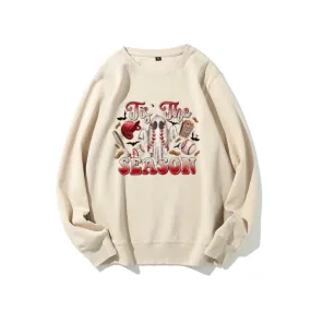 Tis The Season Women Baseball Graphic Sweatshirts