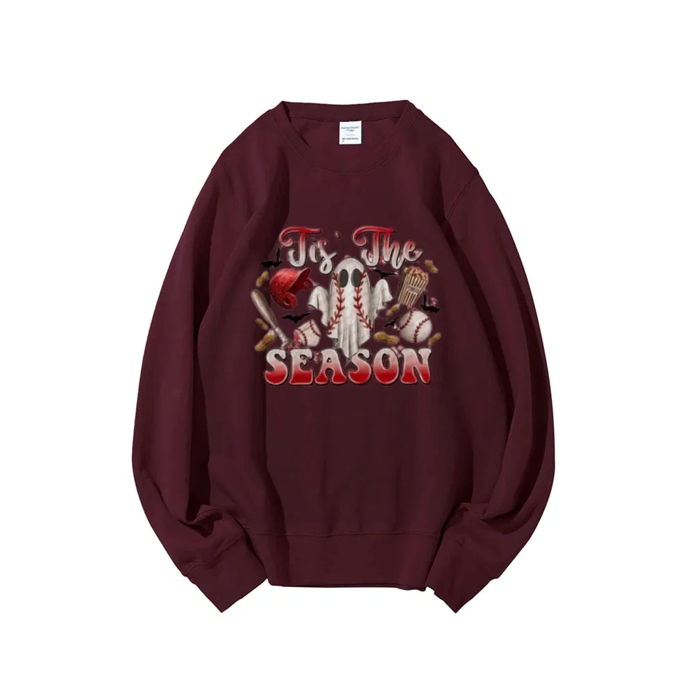 Tis The Season Women Baseball Graphic Sweatshirts