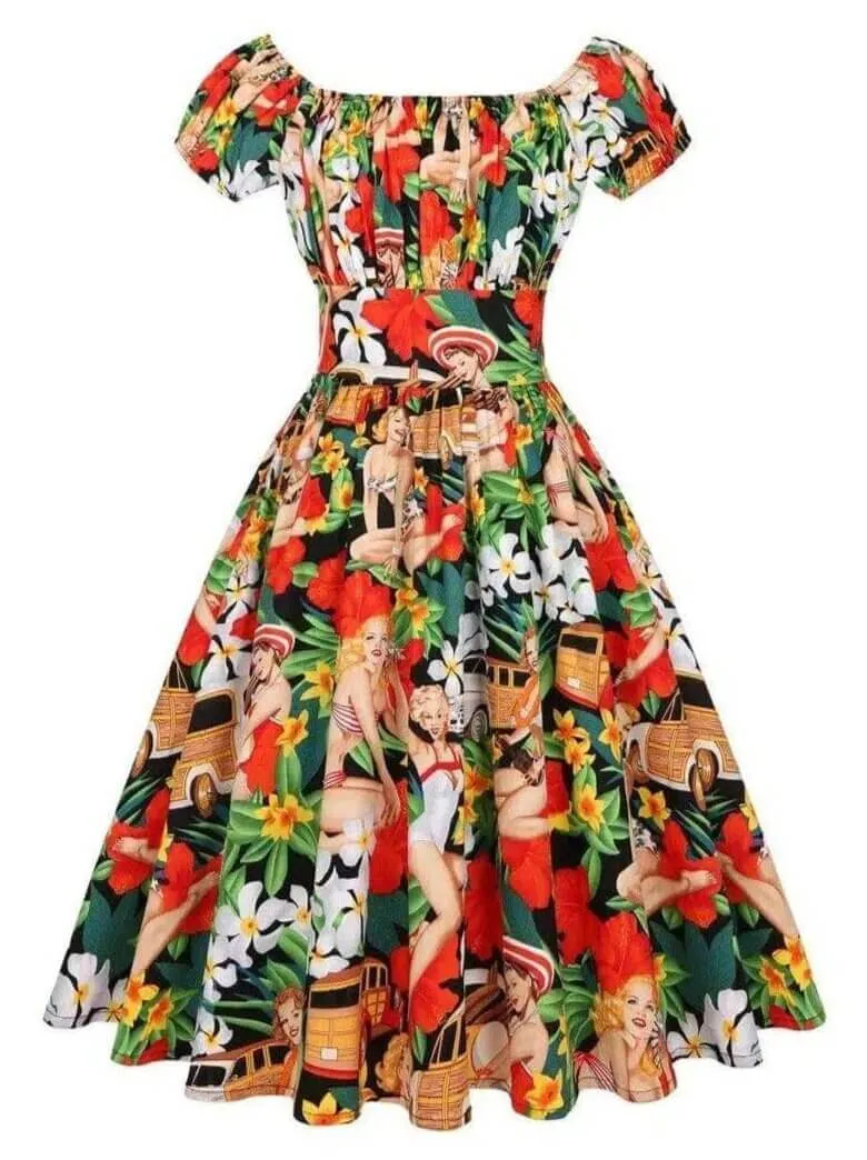 Tropical Pinups 50s Dress