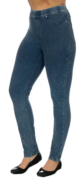 TrueSlim™ Acid Wash Denim Leggings