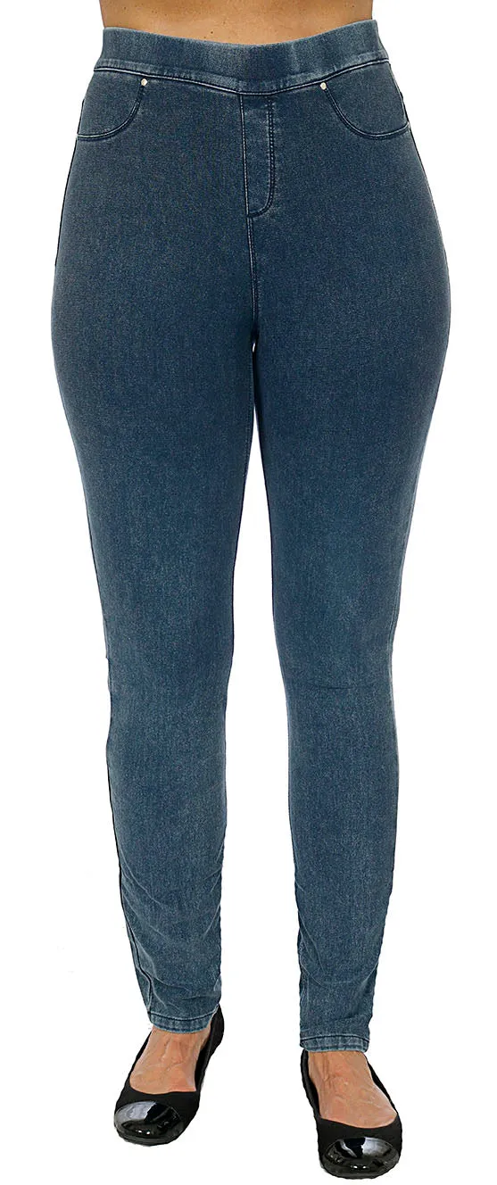 TrueSlim™ Acid Wash Denim Leggings