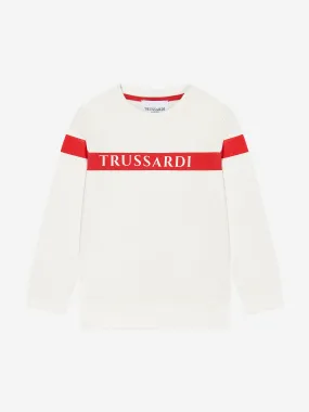 Trussardi Kids Samiel Logo Sweatshirt in White