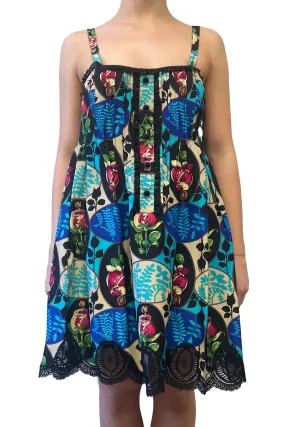 Vintage Anna Sui Spring 2009 Floral Mini Dress