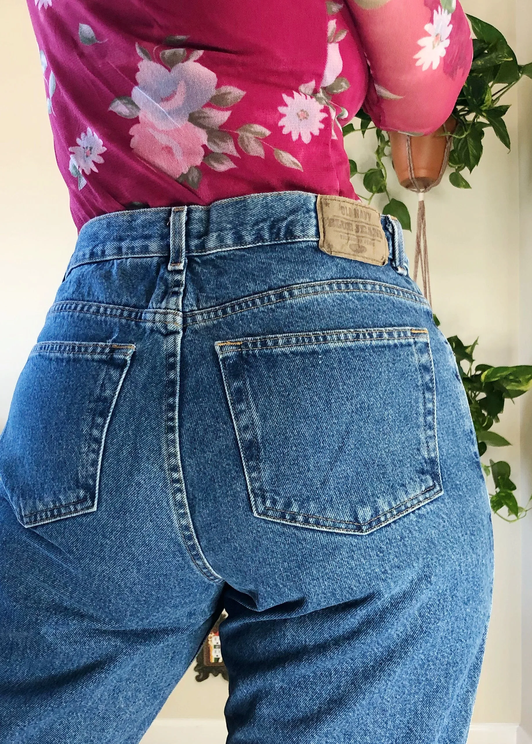 Vintage Baggy Mom Jeans - XL