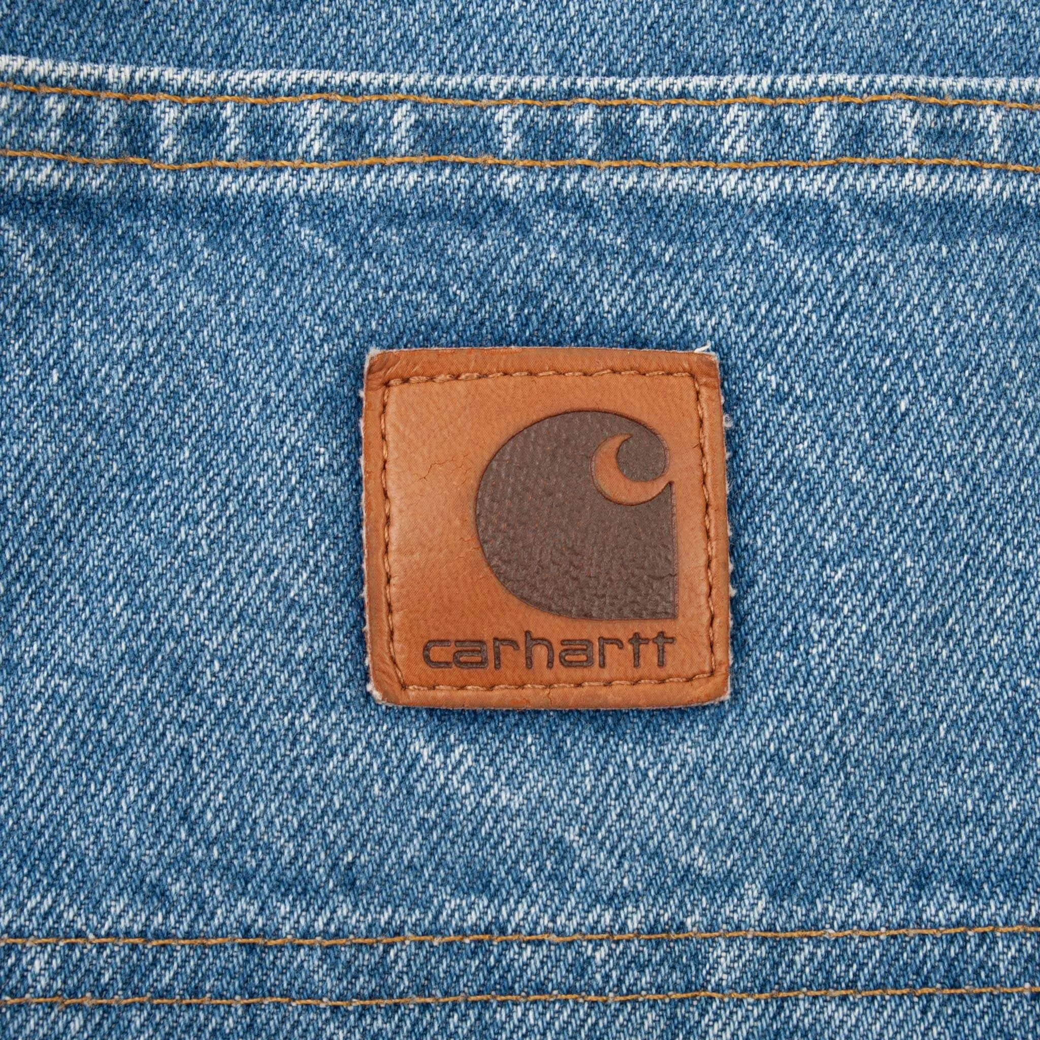 VINTAGE CARHARTT DOUBLE KNEE CARPENTER BLUE JEANS B73DST SIZE 38X32