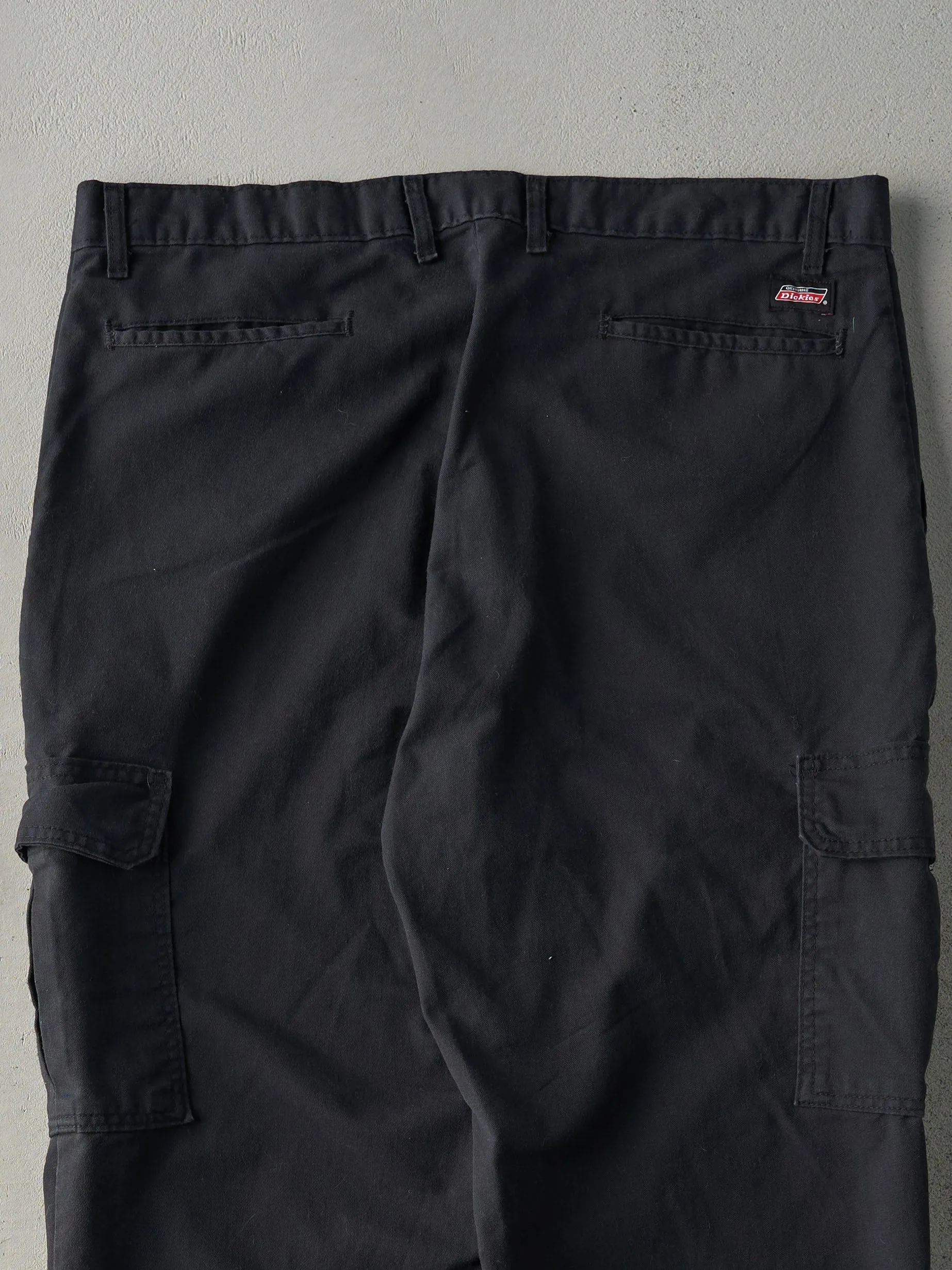 Vintage Y2K Faded Black Dickies Cargo Work Pants (37x29)