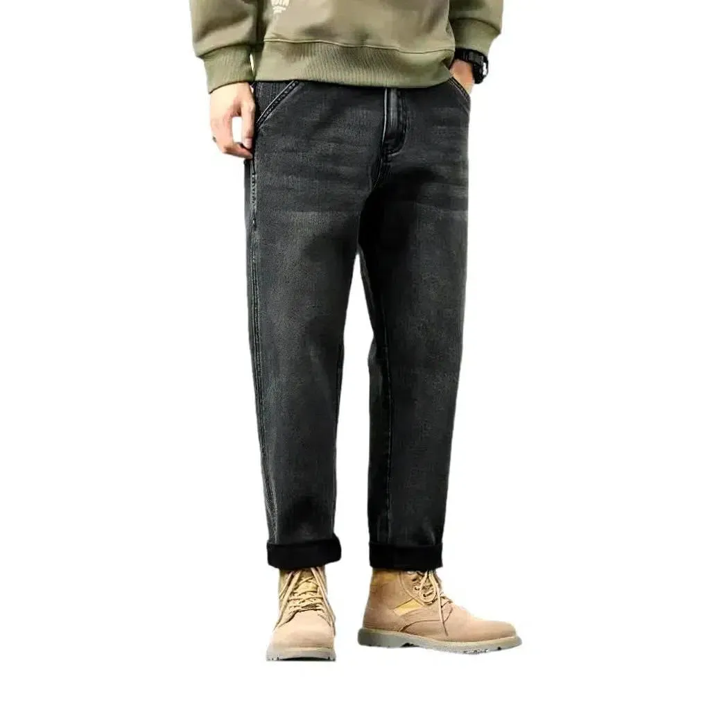 Whiskered baggy jeans
 for men