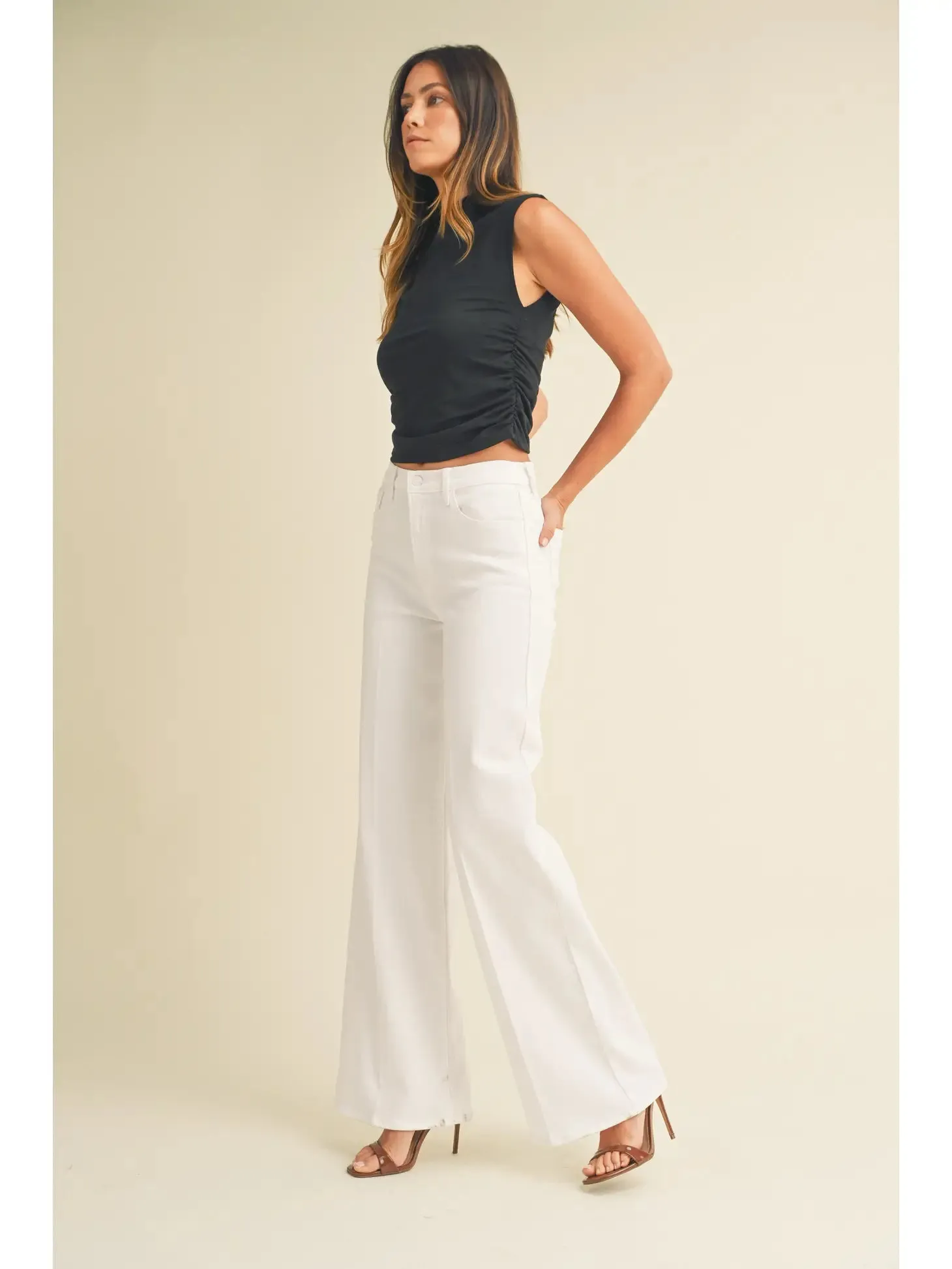 White Palazzo Jeans