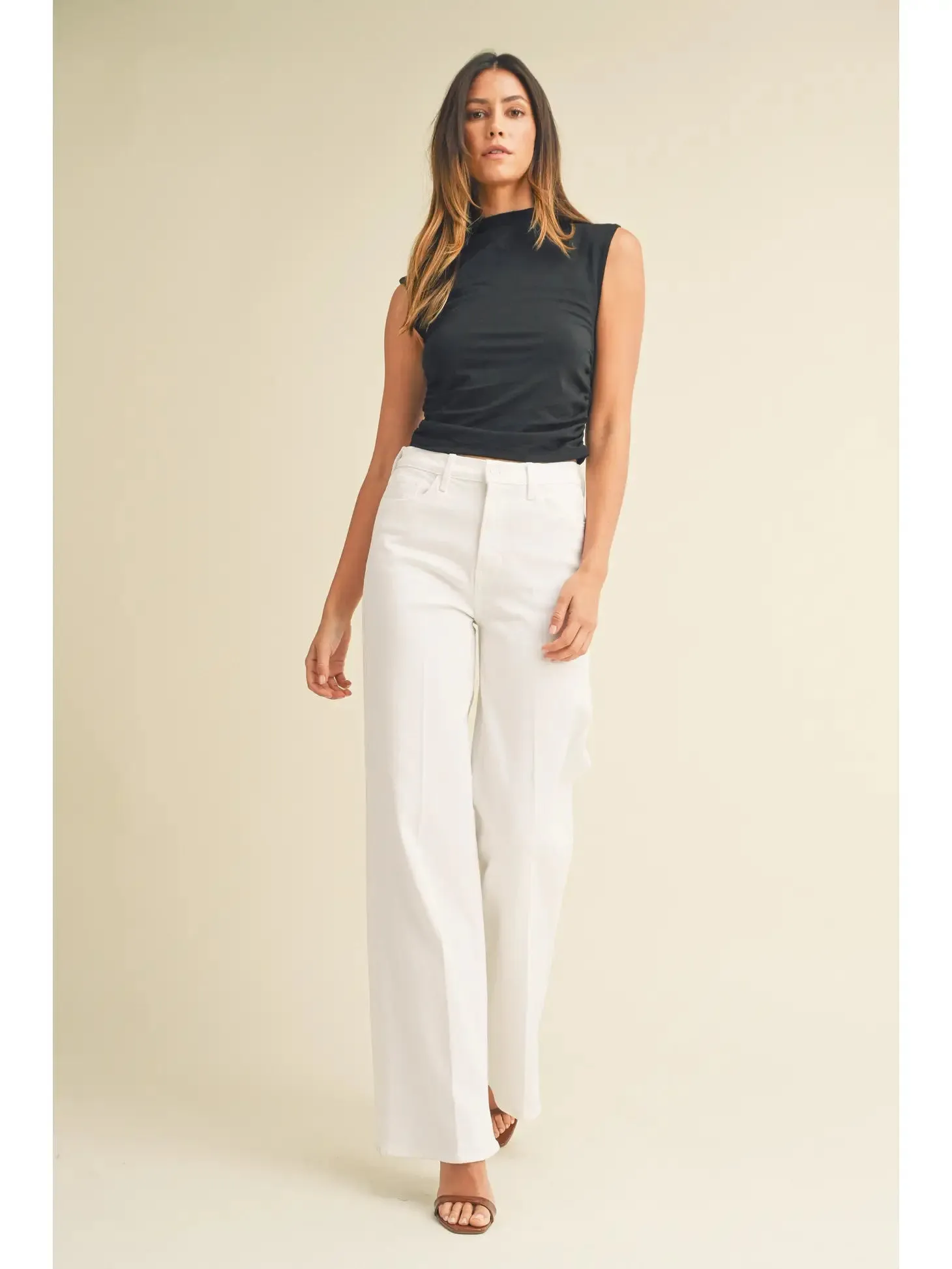 White Palazzo Jeans