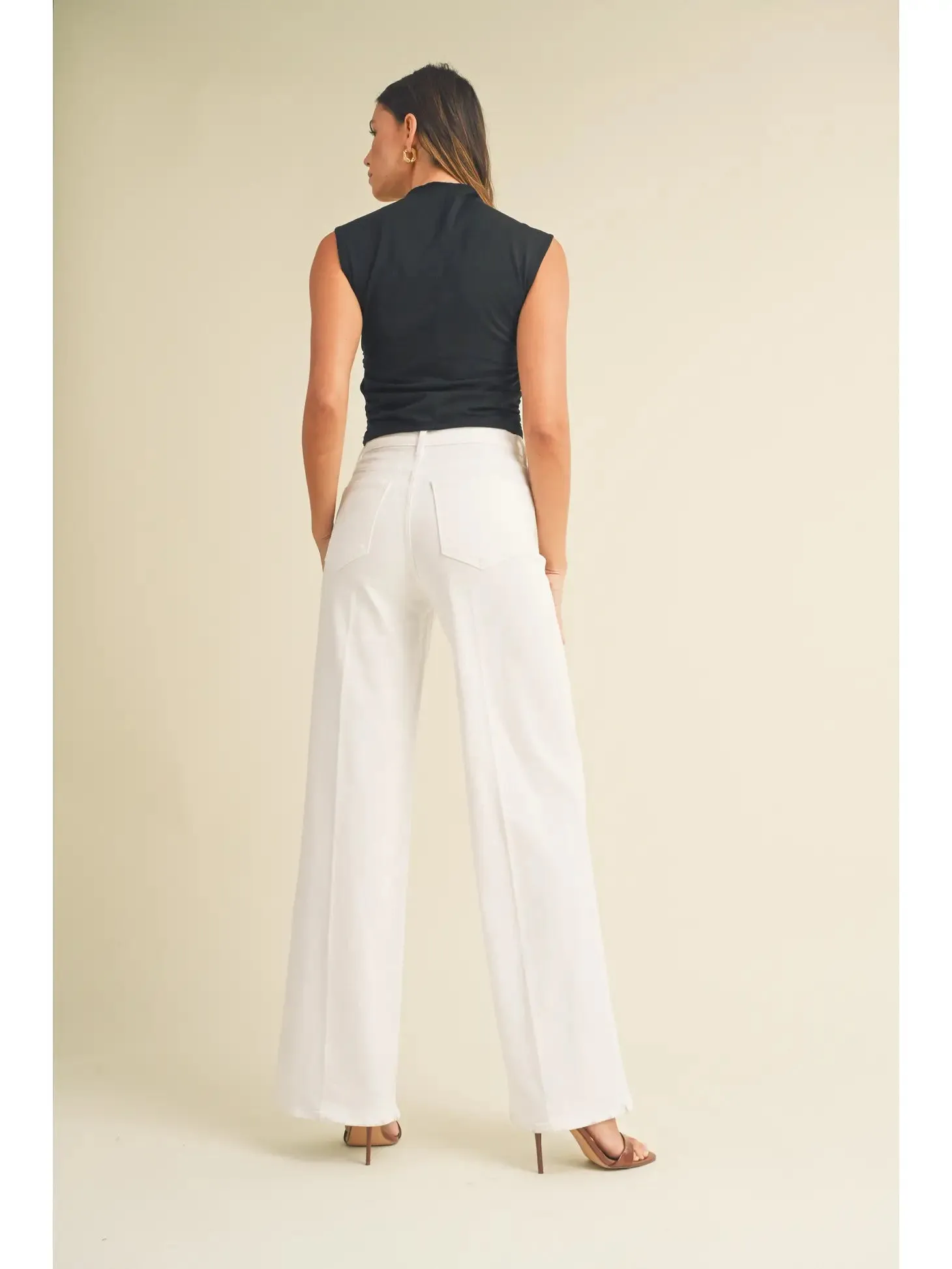 White Palazzo Jeans