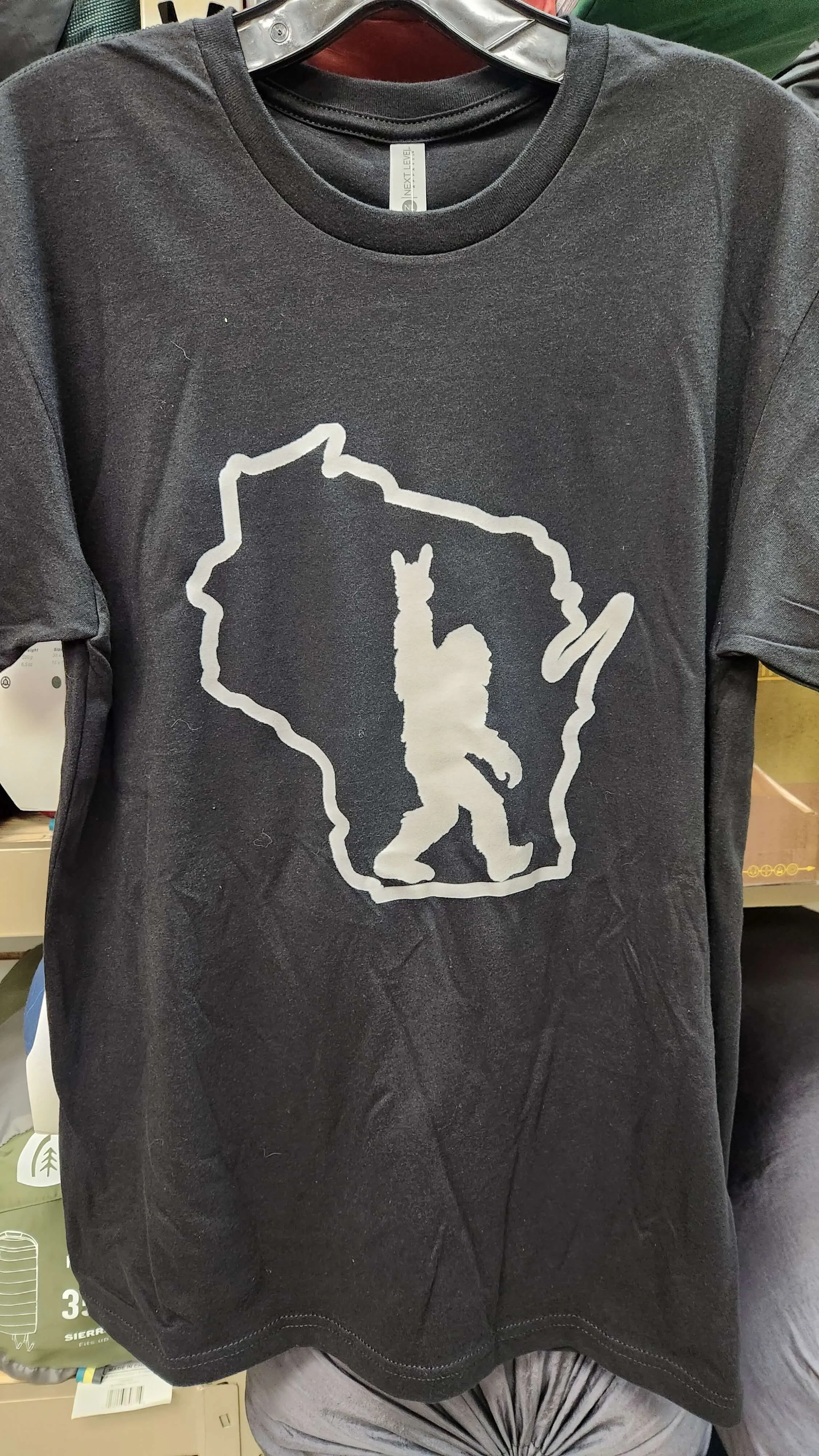 Wisconsin Sasquatch T-Shirt - Black & Gray