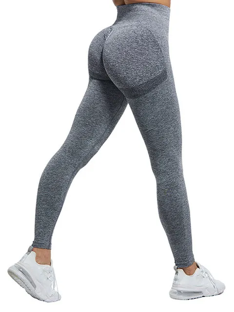 Wjczt Seamless Women High Waist Leggings Casual Breathable Legging Push Up Pant Sport Women Fitness Gym Clothes For Women Long Trouser