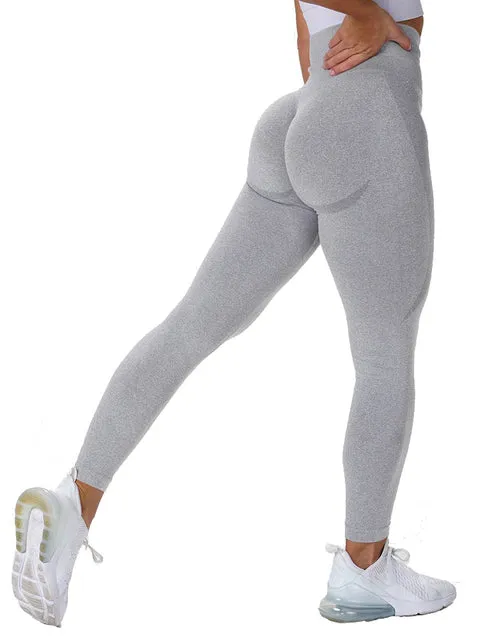 Wjczt Seamless Women High Waist Leggings Casual Breathable Legging Push Up Pant Sport Women Fitness Gym Clothes For Women Long Trouser