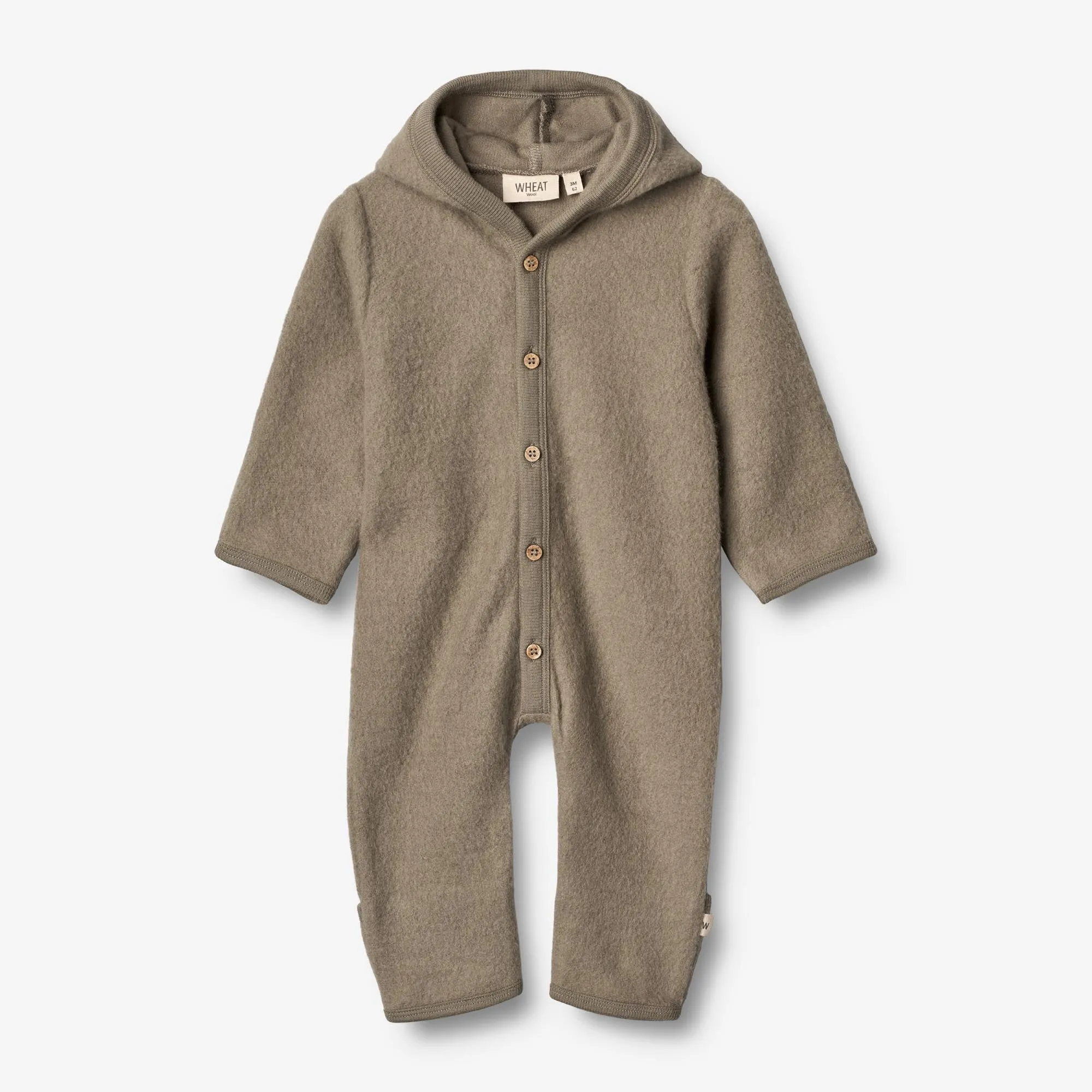 Wool Fleece Suit Ata | Baby - grey stone