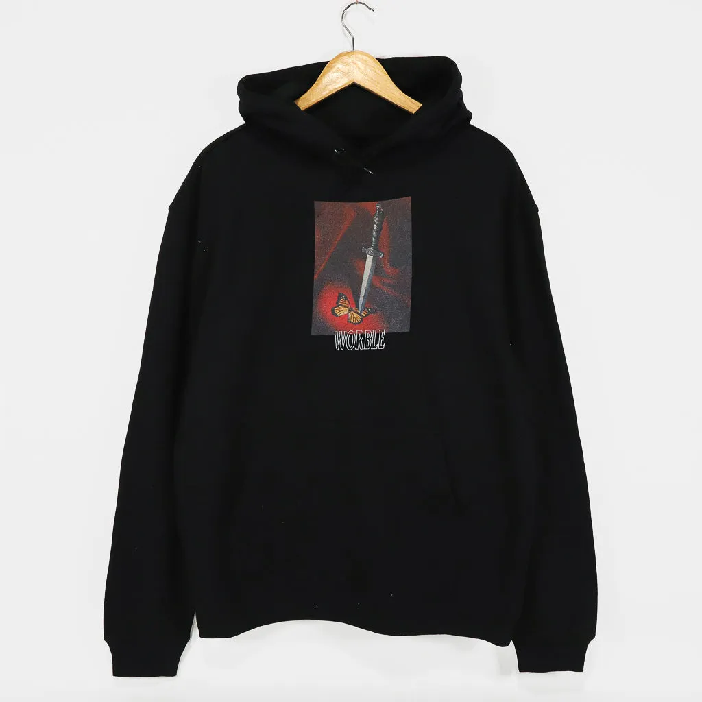 Worble Skateboards - Still Life Pullover Hooded Sweatshirt - Black