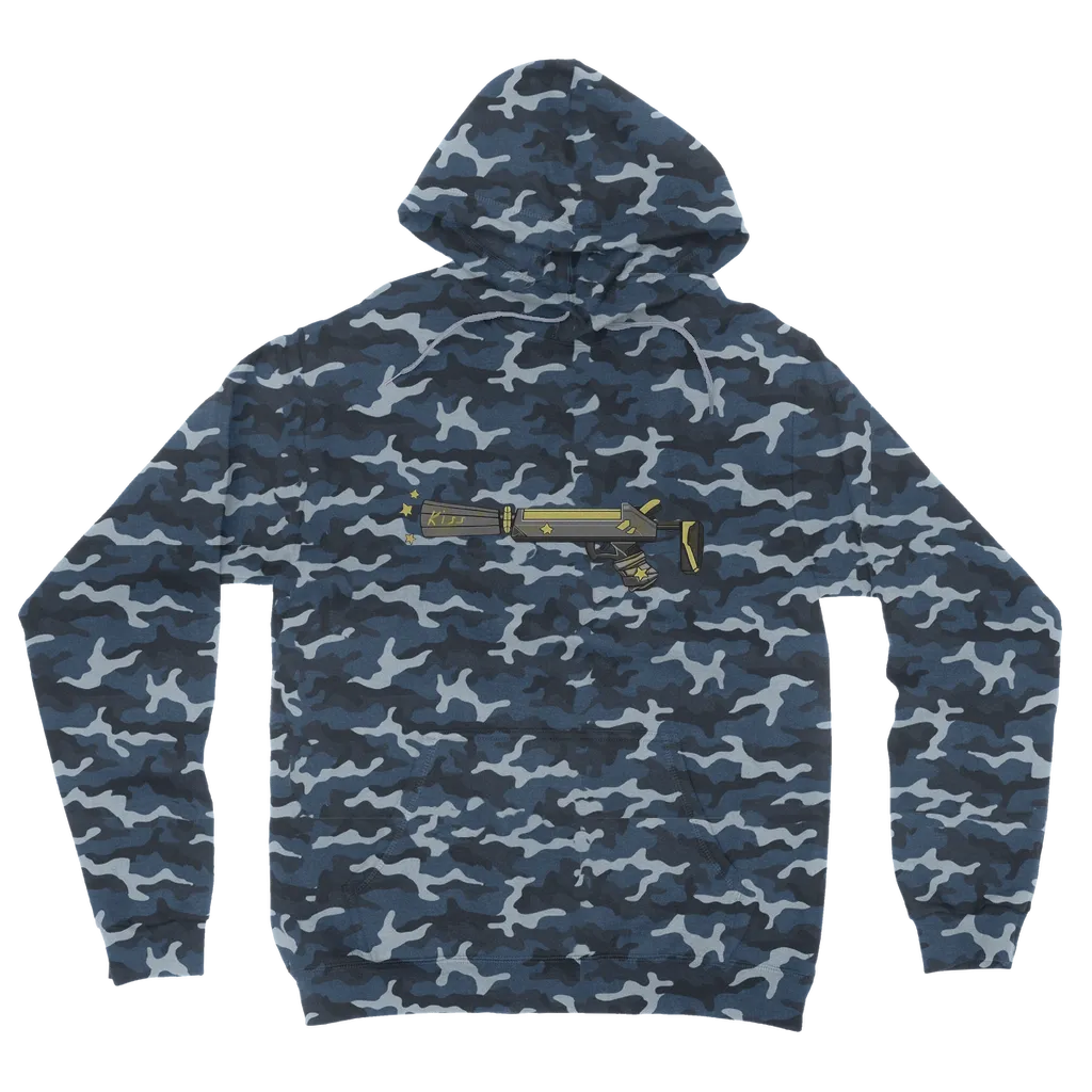 Yellow Weapon Camouflage Adult Hoodie