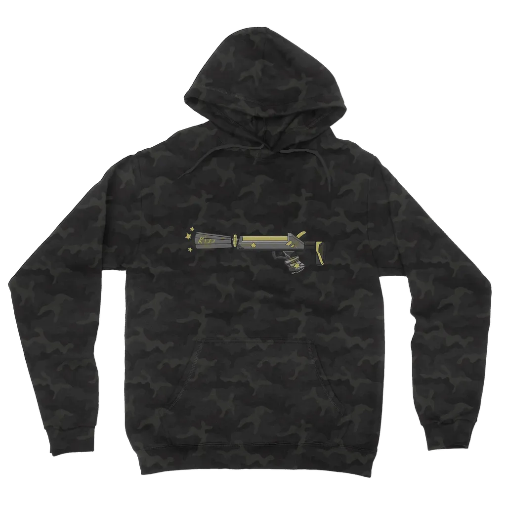 Yellow Weapon Camouflage Adult Hoodie