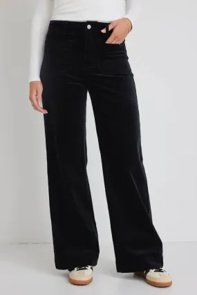 Zoey Wide Leg - Black Cord